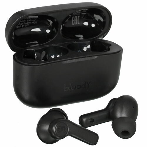 Купить Наушники TWS A4Tech Bloody M30 черный  4781328. Характеристики, отзывы и цены в Донецке