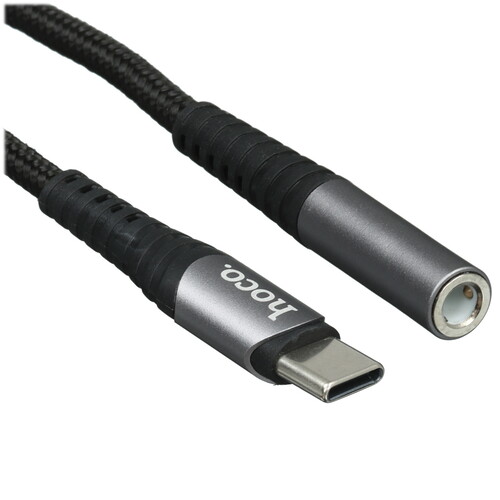 Купить Кабель   Hoco USB Type-C - jack 3.5 мм серый  5617625. Характеристики, отзывы и цены в Донецке