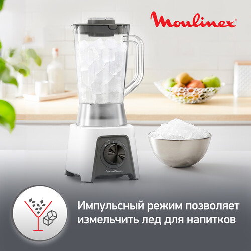 Купить Блендер стационарный MOULINEX LM2C0110 белый  5069141. Характеристики, отзывы и цены в Донецке