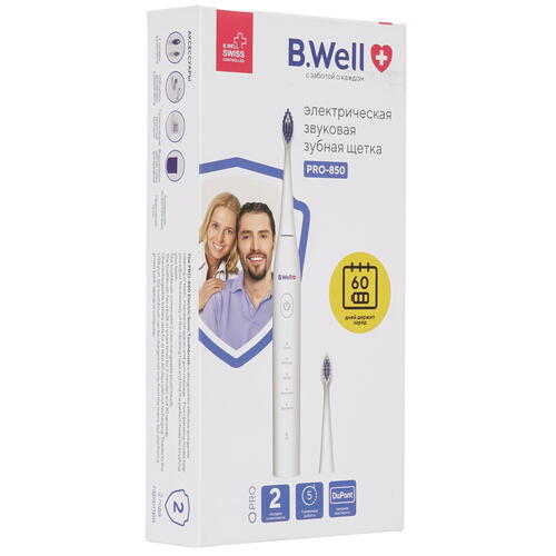 Купить Электрическая зубная щетка B.Well PRO-850 белый  9053770. Характеристики, отзывы и цены в Донецке