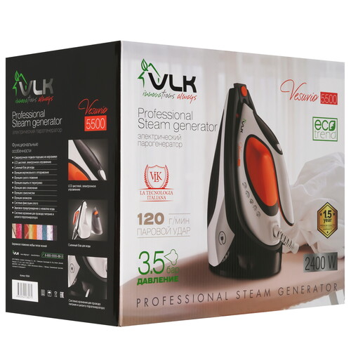 Купить Парогенератор VLK Vesuvio 5500 черный  9035806. Характеристики, отзывы и цены в Донецке