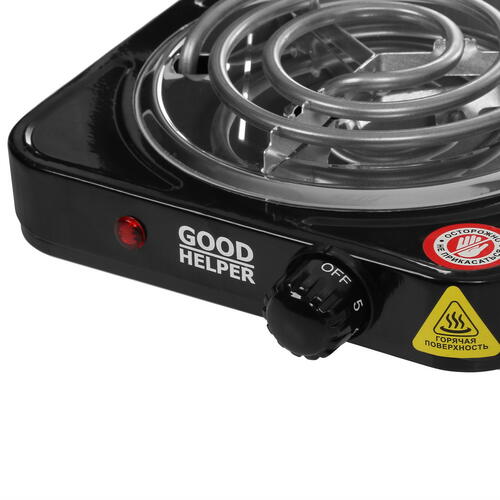 Купить Плита компактная электрическая Goodhelper ES-10T11 черный  9033976. Характеристики, отзывы и цены в Донецке