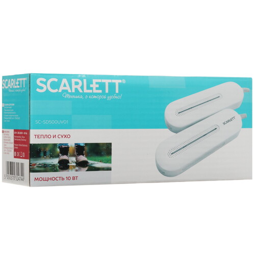Купить Электрическая сушилка для обуви Scarlett SC-SD500UV01 белый  5365610. Характеристики, отзывы и цены в Донецке