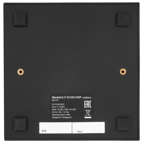 Купить Мини ПК Rombica Blackbird i7 Q125U165P [PCMI-0331]  5473588. Характеристики, отзывы и цены в Донецке