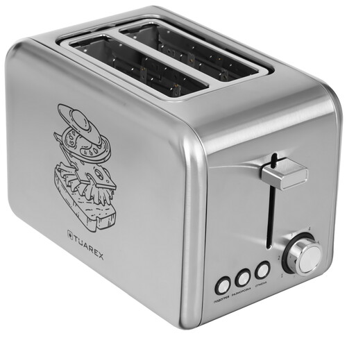 Купить Тостер Tuarex TK-6001 серебристый  9023357. Характеристики, отзывы и цены в Донецке