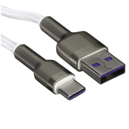 Купить Кабель круглый Baseus USB Type-C - USB 2.0 Type-A белый 2 м  9167142. Характеристики, отзывы и цены в Донецке