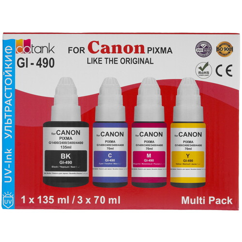 Купить Чернила водорастворимые Revcol 6746 голубой, желтый, пурпурный, черный  9267817. Характеристики, отзывы и цены в Донецке