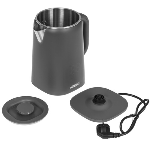 Купить Электрочайник Aresa AR-3481 черный  9300205. Характеристики, отзывы и цены в Донецке