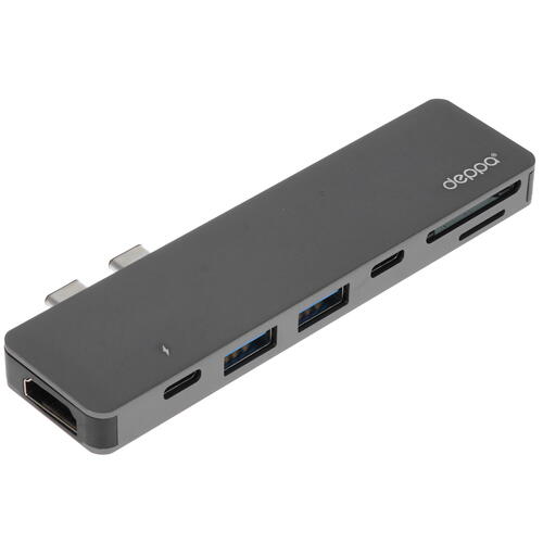 Купить Док-станция Deppa 73121 серый  5333083. Характеристики, отзывы и цены в Донецке