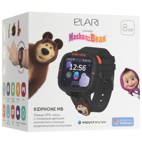 Купить Детские часы Elari Kidphone MB черный  5465588. Характеристики, отзывы и цены в Донецке