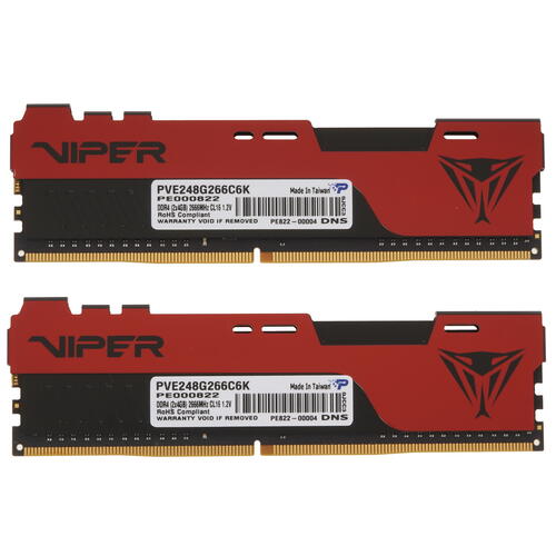 Купить Оперативная память Patriot Viper Elite II [PVE248G266C6K] 8 ГБ  4845236. Характеристики, отзывы и цены в Донецке
