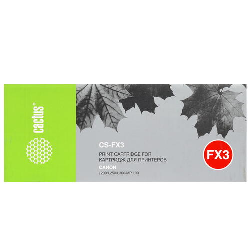 Купить Картридж лазерный Cactus CS-FX3 черный, с чипом  7939361. Характеристики, отзывы и цены в Донецке
