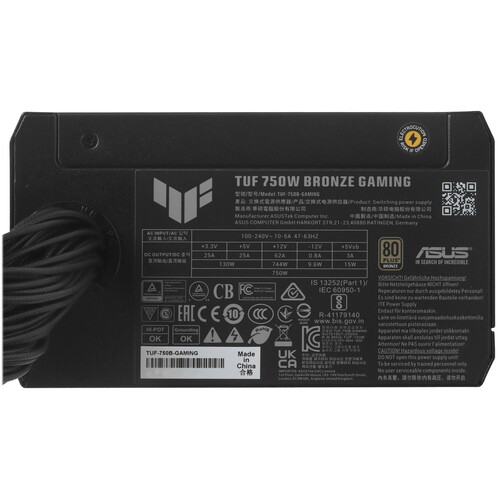 Купить Блок питания ASUS TUF-GAMING-750B  5620081. Характеристики, отзывы и цены в Донецке