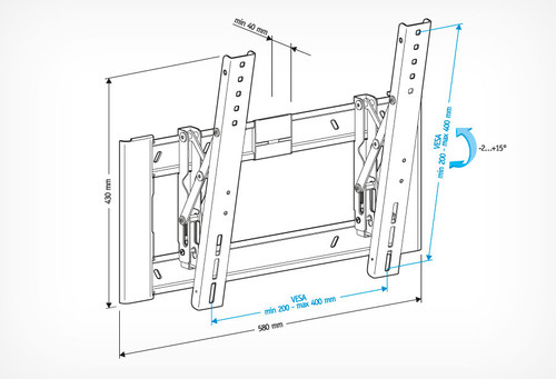 Купить Кронштейн для ТВ Holder LCD-T4608 черный  0191932. Характеристики, отзывы и цены в Донецке