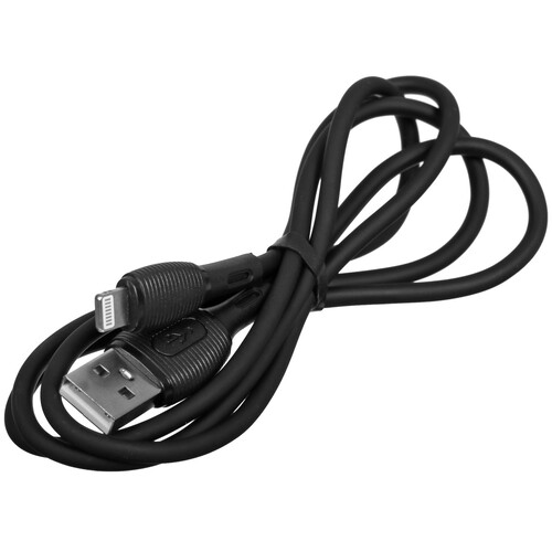 Купить Кабель круглый Borofone Lightning 8-pin - USB 2.0 Type-A черный 1 м  5475109. Характеристики, отзывы и цены в Донецке
