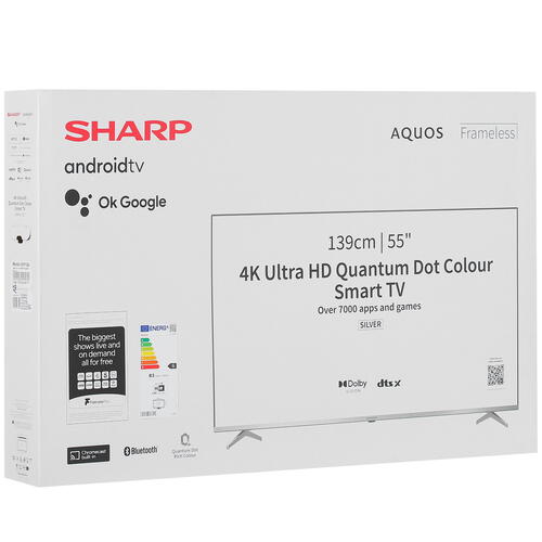 Купить 55" (139 см) Телевизор Sharp 55FP1EA серебристый  5431348. Характеристики, отзывы и цены в Донецке