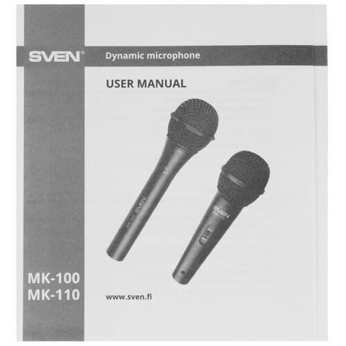 Купить Микрофон SVEN MK-100 черный  9201301. Характеристики, отзывы и цены в Донецке