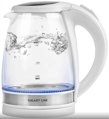Купить Электрочайник Galaxy GL 0560 белый  9904111. Характеристики, отзывы и цены в Донецке