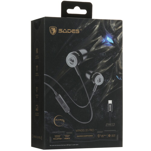 Купить Проводные наушники Sades Wings 10 Pro черный 2024  5613768. Характеристики, отзывы и цены в Донецке