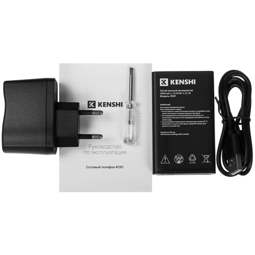 Купить Сотовый телефон KENSHI R281 черный  9087598. Характеристики, отзывы и цены в Донецке