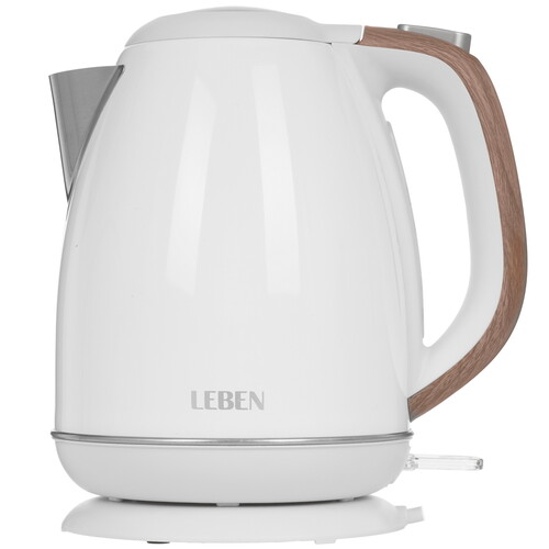 Купить Электрочайник LEBEN 291-096 белый  9237182. Характеристики, отзывы и цены в Донецке