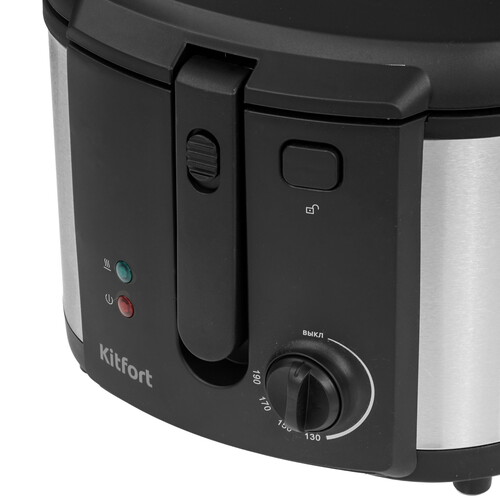 Купить Фритюрница KITFORT КТ-4076 черный  9002663. Характеристики, отзывы и цены в Донецке