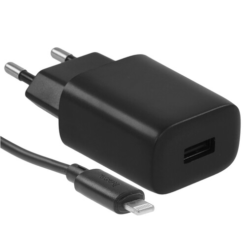 Купить Сетевое зарядное устройство Hoco C134A Solid черный  5609274. Характеристики, отзывы и цены в Донецке