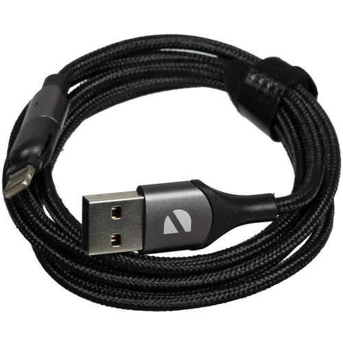 Купить Кабель круглый DEPPA Lightning 8-pin - USB 2.0 Type-A черный 1.2 м  9113450. Характеристики, отзывы и цены в Донецке