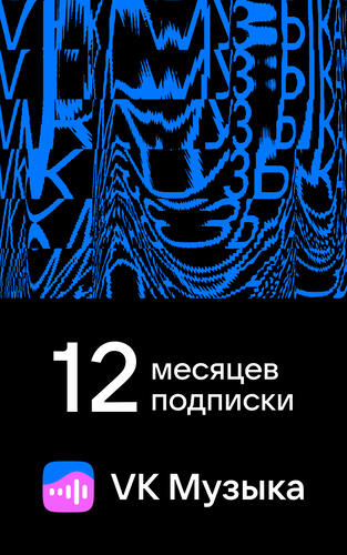 Купить Карта оплаты доступа VK Музыка на 12 месяцев  5069009. Характеристики, отзывы и цены в Донецке