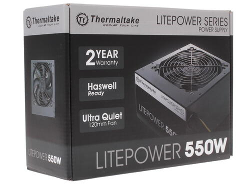 Купить Блок питания Thermaltake Litepower 550W  1065860. Характеристики, отзывы и цены в Донецке