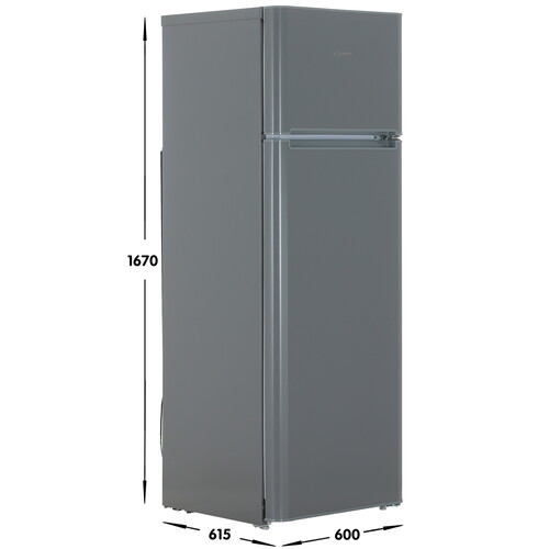 Купить Холодильник с морозильником   Indesit TIA 16 G серебристый  9086583. Характеристики, отзывы и цены в Донецке