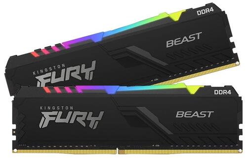 Купить Оперативная память Kingston FURY Beast Black RGB [KF432C16BB12AK2/32] 32 ГБ  5436285. Характеристики, отзывы и цены в Донецке