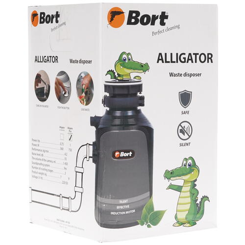 Купить Измельчитель пищевых отходов Bort Alligator Plus  8160476. Характеристики, отзывы и цены в Донецке