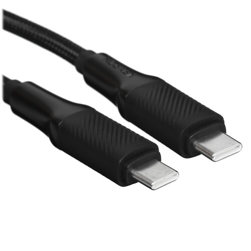 Купить Кабель круглый KEYRON USB Type-C - USB Type-C черный 1.5 м  9207185. Характеристики, отзывы и цены в Донецке