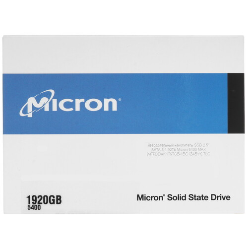 Купить 1920 ГБ Серверный SSD Micron 5400 MAX [MTFDDAK1T9TGB-1BC1ZABYY]  5450962. Характеристики, отзывы и цены в Донецке