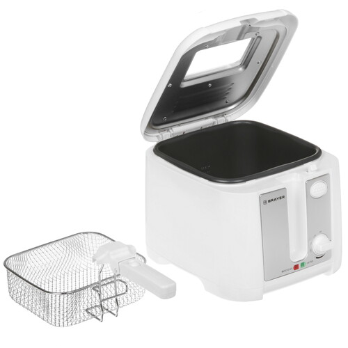 Купить Фритюрница BRAYER 2832BR-WH белый  9925715. Характеристики, отзывы и цены в Донецке