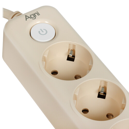 Купить Сетевой фильтр AGNI TP-FD5E бежевый  9289364. Характеристики, отзывы и цены в Донецке