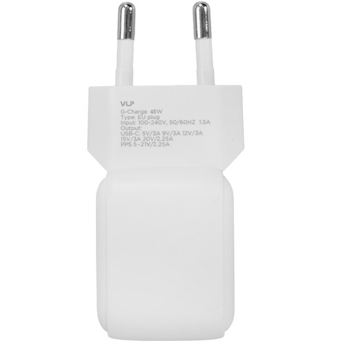 Купить Сетевое зарядное устройство VLP G-Charge 45W белый  9263173. Характеристики, отзывы и цены в Донецке