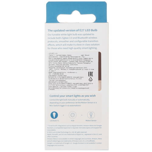 Купить Умная светодиодная лампа Aqara T1  5446981. Характеристики, отзывы и цены в Донецке