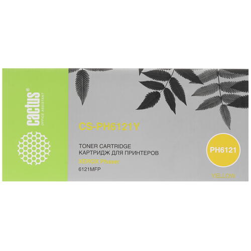 Купить Картридж лазерный Cactus CCS-PH6121Y желтый, с чипом  7937069. Характеристики, отзывы и цены в Донецке