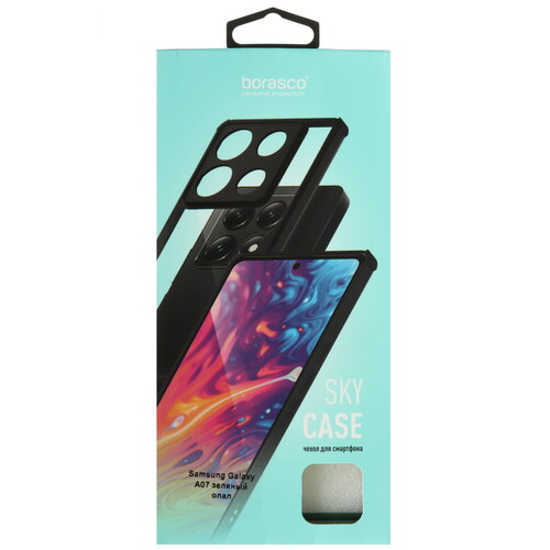Купить Накладка  BoraSCO Sky Case для Samsung Galaxy A07 зеленый  5634880. Характеристики, отзывы и цены в Донецке