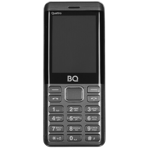 Купить Сотовый телефон BQ 2453 Quattro серый  9116332. Характеристики, отзывы и цены в Донецке