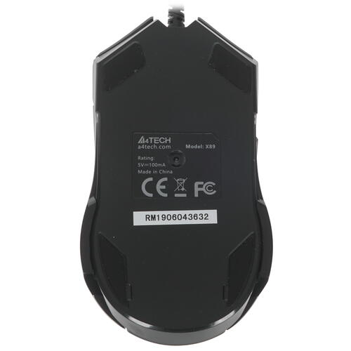 Купить Мышь проводная A4Tech X89  черный  1391609. Характеристики, отзывы и цены в Донецке