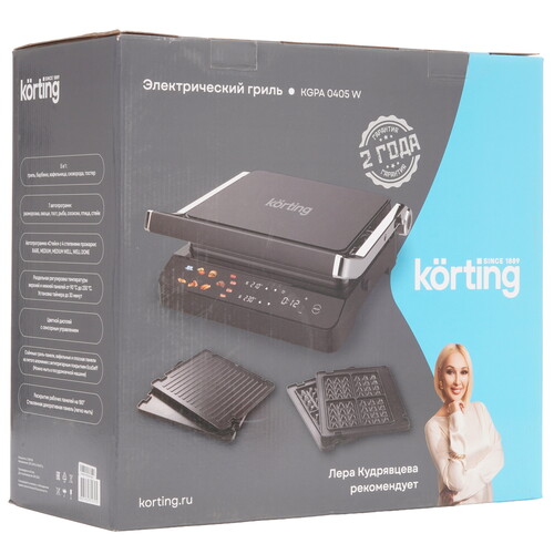 Купить Гриль Korting KGPA 0405 W черный  9231867. Характеристики, отзывы и цены в Донецке