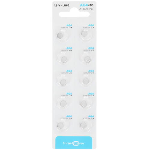 Купить Батарейка FinePower плоская / LR66 (AG4/G4/LR626/377A/177)  5413738. Характеристики, отзывы и цены в Донецке