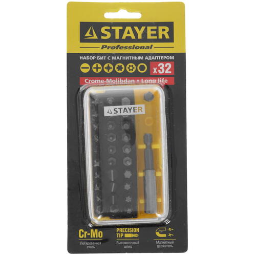 Купить Набор бит Stayer 26135-H32  9975856. Характеристики, отзывы и цены в Донецке
