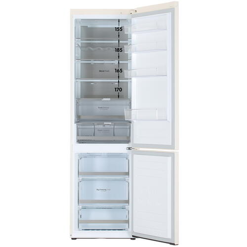 Купить Холодильник с морозильником  LG GC-B509SEUM бежевый  5406997. Характеристики, отзывы и цены в Донецке