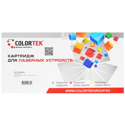 Купить Картридж лазерный Colortek TK-590 C голубой  5367017. Характеристики, отзывы и цены в Донецке