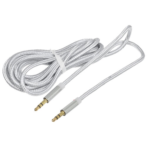 Купить Кабель   Pero jack 3.5 мм - jack 3.5 мм серебристый  5365821. Характеристики, отзывы и цены в Донецке