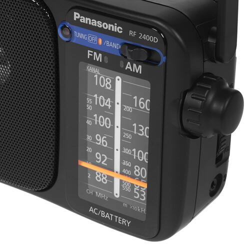 Купить Радиоприемник Panasonic RF-2400DEE-K черный  1272796. Характеристики, отзывы и цены в Донецке